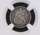 1861 Seated Liberty Half Dime Ngc Genuine Stacks 57th St Collection