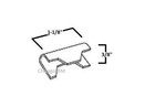 100 Pcs  Edgewire - Spring Clips 3 Prong  baker Clips  Upholstery Supplies