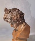 Handcrafted Bronze Dionysus Bust Sculpture  Ancient Greek Statue For Home Decor
