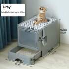 Xyhlc-extra Large Fully Enclosed Cat Litter Box  With Drawer   Top Entrance  Odo