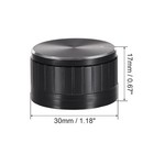 2pcs Potentiometer Knob Black Groove Surface Knob 30mmx17mm Volume Control Knob