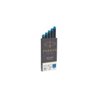 Parker 3016031pp Quink Long Fountain Pen Ink Refill Cartridges  Blue  5 Count