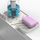 Sponge Holder Kitchen Sink  7 9x4 Soap Tray Drain  cream   Steep-slope Self-drai