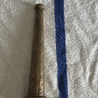 Vintage Brass Firefighting   Rescue Hose Nozzle Tip With Engraved Pattern
