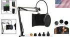 Professional Microphone Isolation Shield With Adjustable Stand   Pop Filter