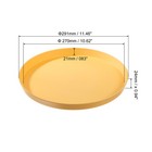 11 5  X 1  Round Restaurant Serving Trays 2 Pack Food Service Tray Yellow