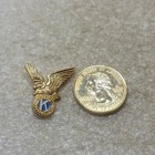 Kiwanis International Lapel Pin Eagle K Emblem Gold-tone Clutch