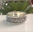 Solid 925 Sterling Silver Spinner Band Ring Statement Handmade Ring All Size