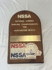 1980 Nssa Surfing Championship Trophy Hunington Beach Winner Todd Martin Signed 