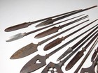 Yanone Yajiri Arrowheads 17 Pieces Set All Authentic Edo Japanese Armor Antique