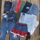 Vintage 70s-90s Kids Juniors Denim Lot  14 Pcs - Levis Lee Wrangler - Excellent