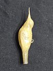 Pair Vintage Hand Blown Hanging Bird Mercury Glass Ornaments Hummingbird Set 2