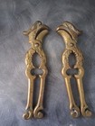 Vintage Pair Solid Brass Nut Cracker Eagle rooster Head Bottle Opener Tool