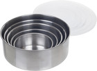 Stainless-steel Bowls With Lids - 5-piece Nesting Mixing Bowls Set For Prepping 