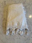 Euc Pottery Barn Kids    boho Crib Skirt    White ivory Crochet Style Trim