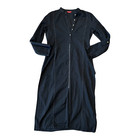 W For Woman Tunic Kurta Top Black Flax Long Sleeve 1 4 Button-up Solid 6