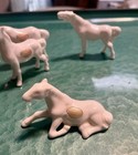 4 Bone China Mini Horse Figurines Japan Set Of 4 Vintage Porcelain Horses