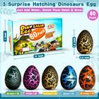 60 Pcs Hatching Dinosaur Eggs - Novelty Grow In Water Dino Eggs For Parties