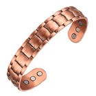 Pure Copper Magnetic Bracelet - Heavy 44 Gr Copper Large Arthritis Therapy Cuff