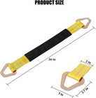 2pcs Car Axle Tie Down Straps  24 X 2 6000 Lb Capacity Vehicle Wrecker Hauler