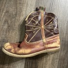 Vintage 1940-50s Child Size Western Cowboy Cowgirl Boots Leather