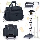 Padded Rolling Sewing Machine Case With Wheels   Detachable Dolly  Fits Most