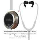    Pro Digital Stethoscope     Directly Streams To Bluetooth Earphones - With Case