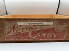 Vintage W c  Nevin Candy Company Denver Co Nevin s Wood Candy Crate Wooden