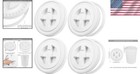 4-piece Reusable Plastic Seal Lids For 5-gallon Buckets - Food Storage Solutions