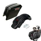 5  Stretched Saddlebag   Rear Fender Fit For Harley Street Glide Road King 14-up