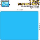 3 Pack 15 7   x11 7  Premium Silicone Mats For Crafts Silicone Craft Playdough Mat