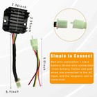 12v Voltage Regulator Rectifier  4 Wires Voltage Regulator Replacement For Gy   