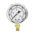 Liquid Filled Lower Mount Pressure Gauge With 2  Dial  0-600 Psi  1 8  Male Npt