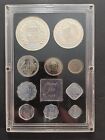      1973 Republic Of India Proof Coin Set      Bombay Mint 10 Coin Set W  Box   Coa