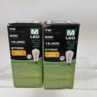 2 X Maxlite 7 Watt 60w Equal Clear Filament Led Light Bulb 2700k Dimmable E26 b6