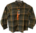 Orvis Olive Plaid Flannel Button Up Shacket Heavyweight Gorpcore Size Xxl Nwt