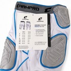 Champro Bull Rush 7-pad Football Girdle Adult Medium White Blue Fpgu17a Nwt
