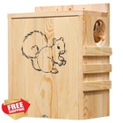 Wooden Squirrel House Large Nesting Box For Chipmunks Small Animals