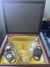 Montecristo Heavy Glass Cigar Ashtray In Wooden Case