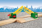 Brio World 33750 - Magnetic Action Crossing   Interactive Wooden Toy Train Acces