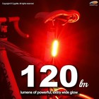 Cygolite Hotrod 120 Lumen Bicycle Tail Light Models-night   Daytime Mod-compact