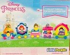 Nib Fisher-price Little People Princess Figure 7 Pack Toy Set Ariel  Belle