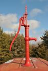 Original Rare Early Red Jacket Full Body Cast Iron Windmill Hand Water Well Pump