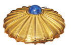 Vintage Estee Lauder Solid Perfume Compact Pendant Locket Empire Necklace 1973