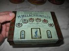 Vtg Lot  Old Advertising Tins Melachrino Velvet Amphora Tobacco Cigarette Empty