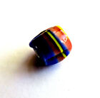 Old Multi-color Rippled Swirl Hand Made Glass Trade Bead    5