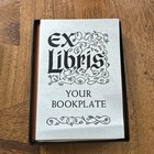 79 Vintage Antioch Publishing Gummed Bookplates Ex Libris Rodin   s The Thinker