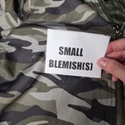 Caribbean Joe Mens Medium Windbreaker Camo Full Zip Hooded Jacket Olive Green