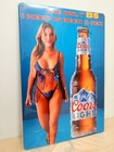 Rare Coors Light Beer Metal Sign     Classic Bar   Man Cave Decor   Metal Wall Art