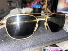 Vintage Randolph Engineering Usa 5 1 2 Gold Pilot Aviator Eyeglasses 52-20-140